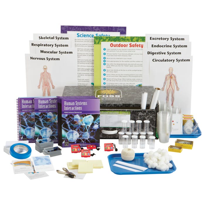 FOSS Next Generation Middle School Human Systems Interactions Complete Kit, Print and Digital Edition, with 160 Seats Digital