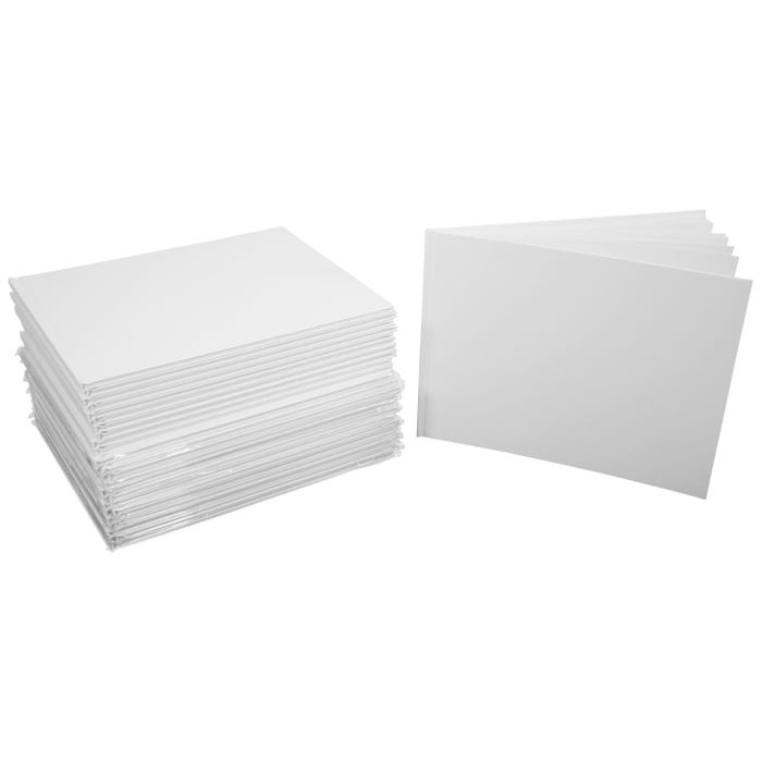 Sax Hardcover Blank Books, Landscape, 11 x 8-1/2 Inches, 14 Sheets, Pack of 24