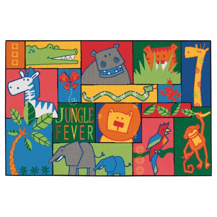 Carpets for Kids KID$Value Jungle Fever Carpet, Rectangle
