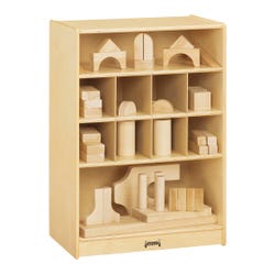 Jonti-Craft Mobile Block Shelf, Magnetic Write-n-Wipe Back, 24 x 15 x 35-1/2 Inches, Item Number 2099414