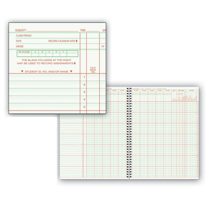 Hammond And Stephens 8 Subject 35 Student 9/10 Week Student Record Book, 9-1/4 x 12-1/4 Inches, Hard Cover