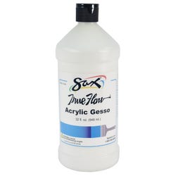 Sax Acrylic Gesso Primer Paint, 1 Quart, White Item Number 1590582