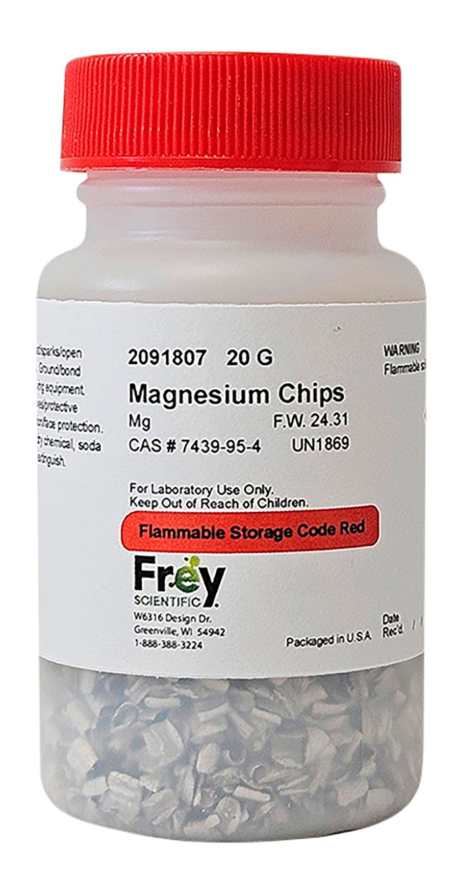 Frey Scientific Magnesium Powder, 20 Grams Item Number 2091807