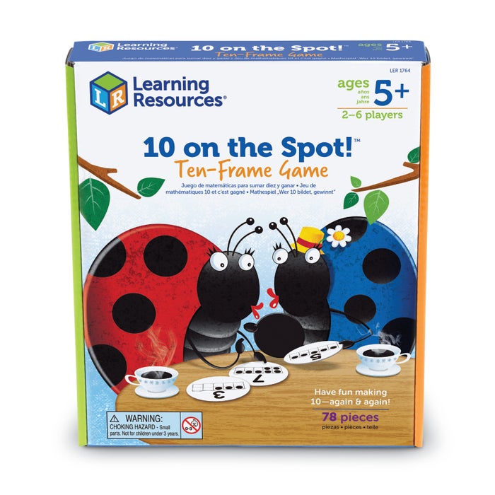 Learning Resources 10 On The Spot! Ten Frame Game