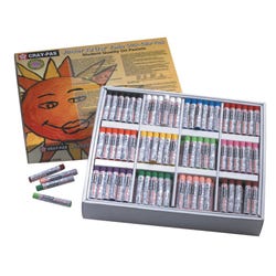 Sakura Cray-Pas Junior Artist Oil Pastels Colorpack, Jumbo Size, 12-Assorted Colors, Set of 288 247933