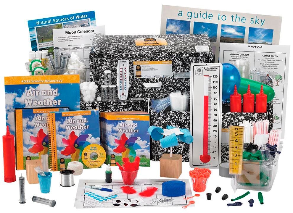 Image for FOSS Third Edition Air and Weather Complete Kit, Grades 1 to 2, with 32 Seats Digital Access from School Specialty