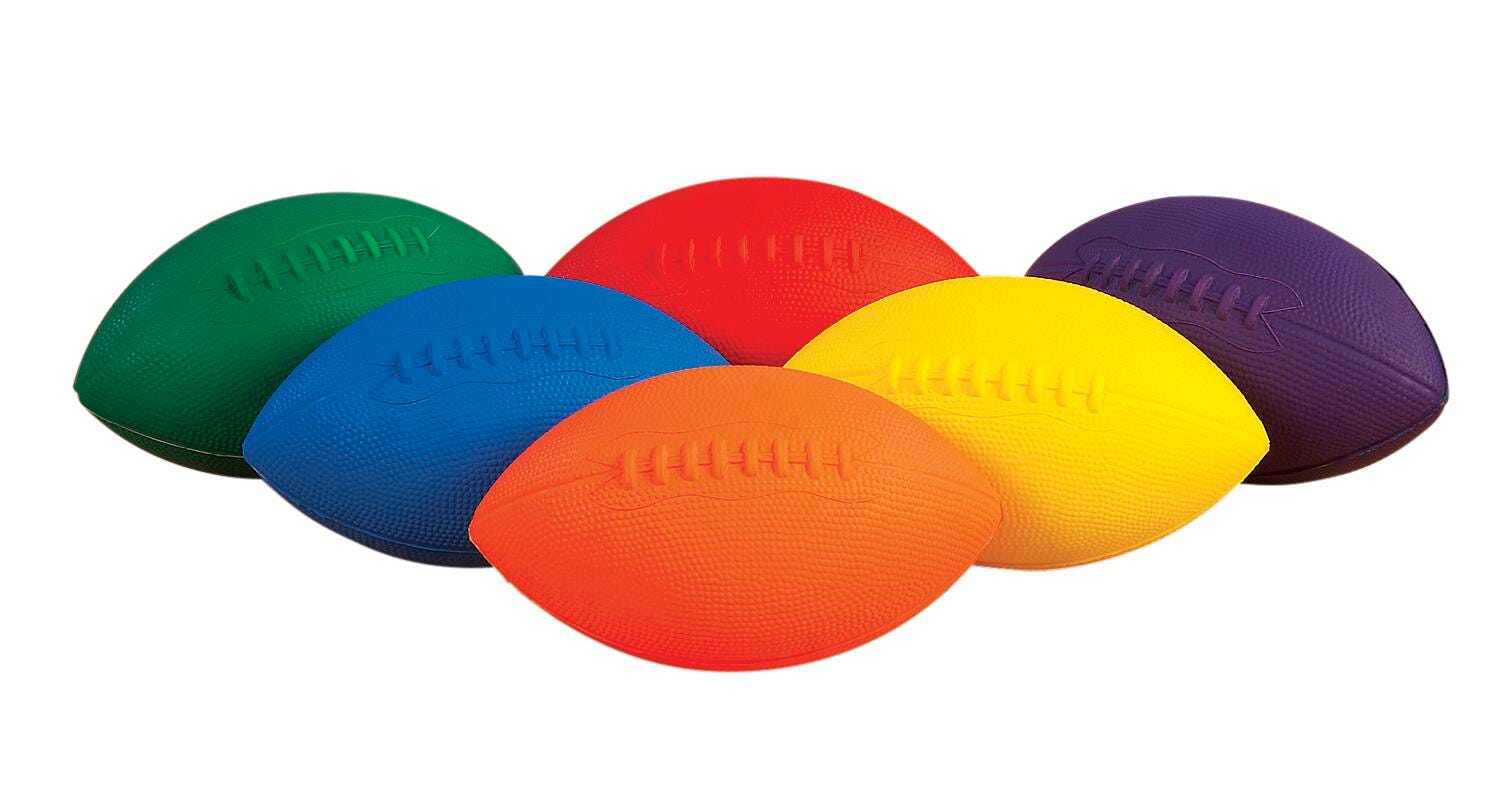 FlagHouse Flying Colors Foam Footballs, Youth Size, Set of 6 2120270
