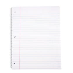 Image for School Smart 3-Hole Punched Loose Leaf Paper, 8 x 10-1/2 Inches, 200 Sheets from School Specialty
