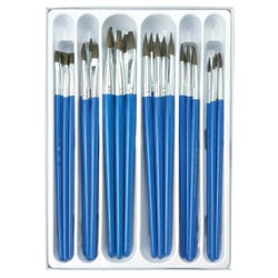 Royal & Langnickel Natural Brushes Classroom Value Pack, Assorted Size, Set of 30 1289640