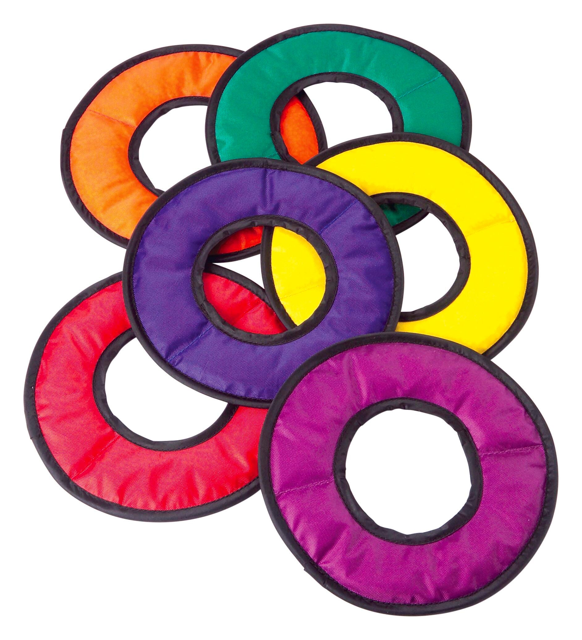 FlagHouse Beanbag Saucers, Assorted Colors, Set of 6 2121582