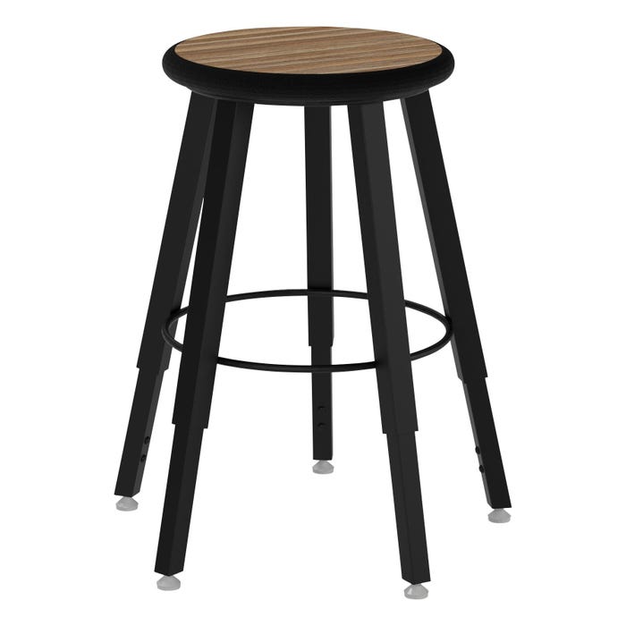 Wisconsin Bench 5-Legged Square Tube Stool, Adjustable Height