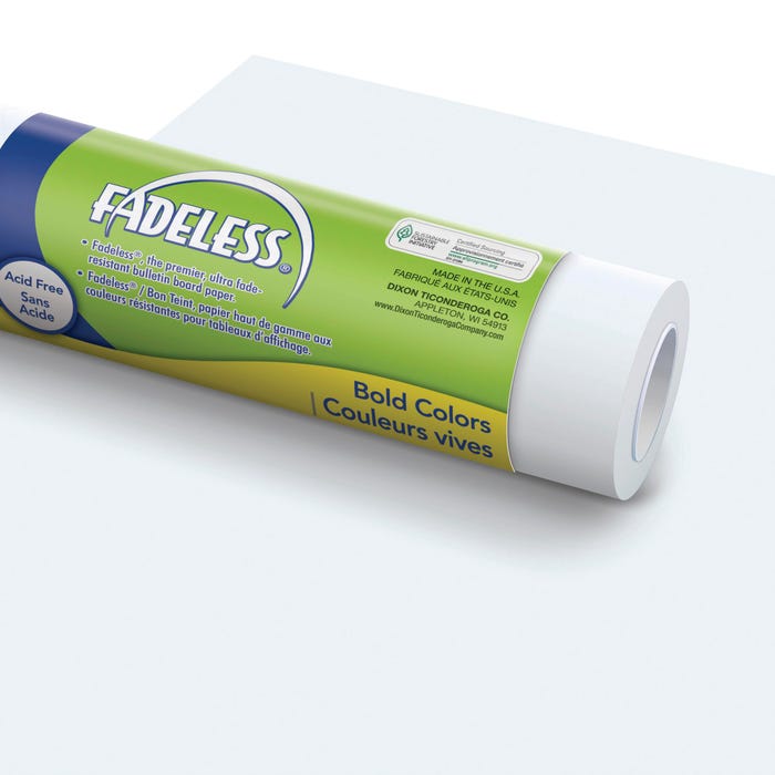 Fadeless Paper Roll, White, 48 Inches x 50 Feet