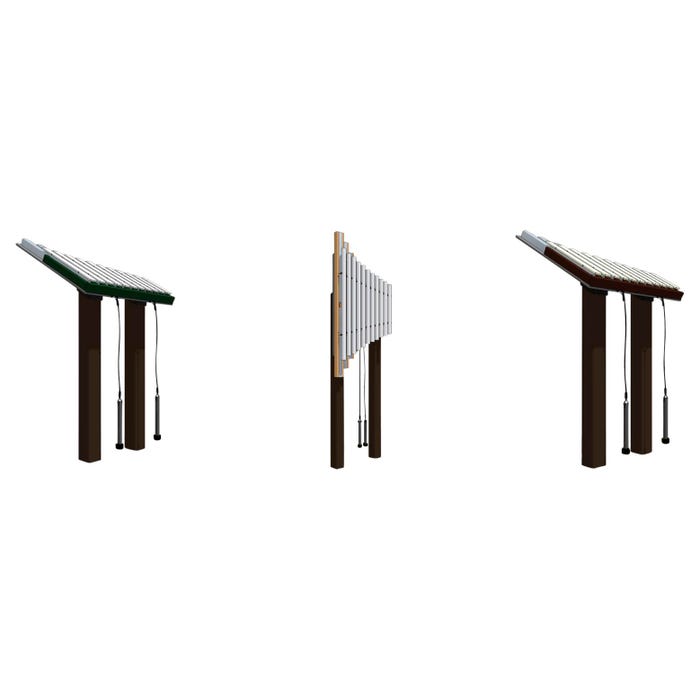 Freenotes Harmony Park Weenotes Xylophone Playground Instrument Collection, In-Ground Mount