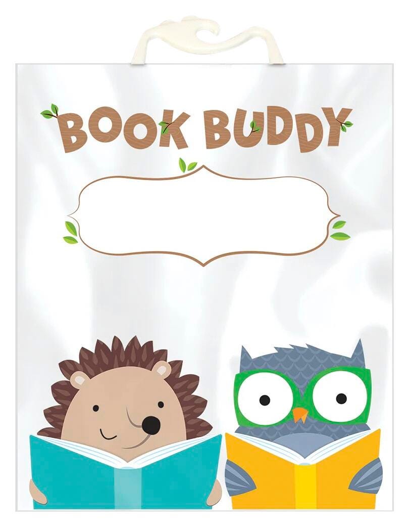 Creative Teaching Press Woodland Friends Book Buddy Bags, 10-1/2 x 12-1/2 Inches, Pack of 6 2149200