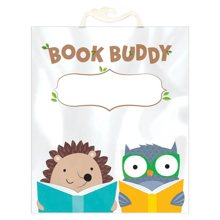 Creative Teaching Press Woodland Friends Book Buddy Bags, 10-1/2 x 12-1/2 Inches, Pack of 6