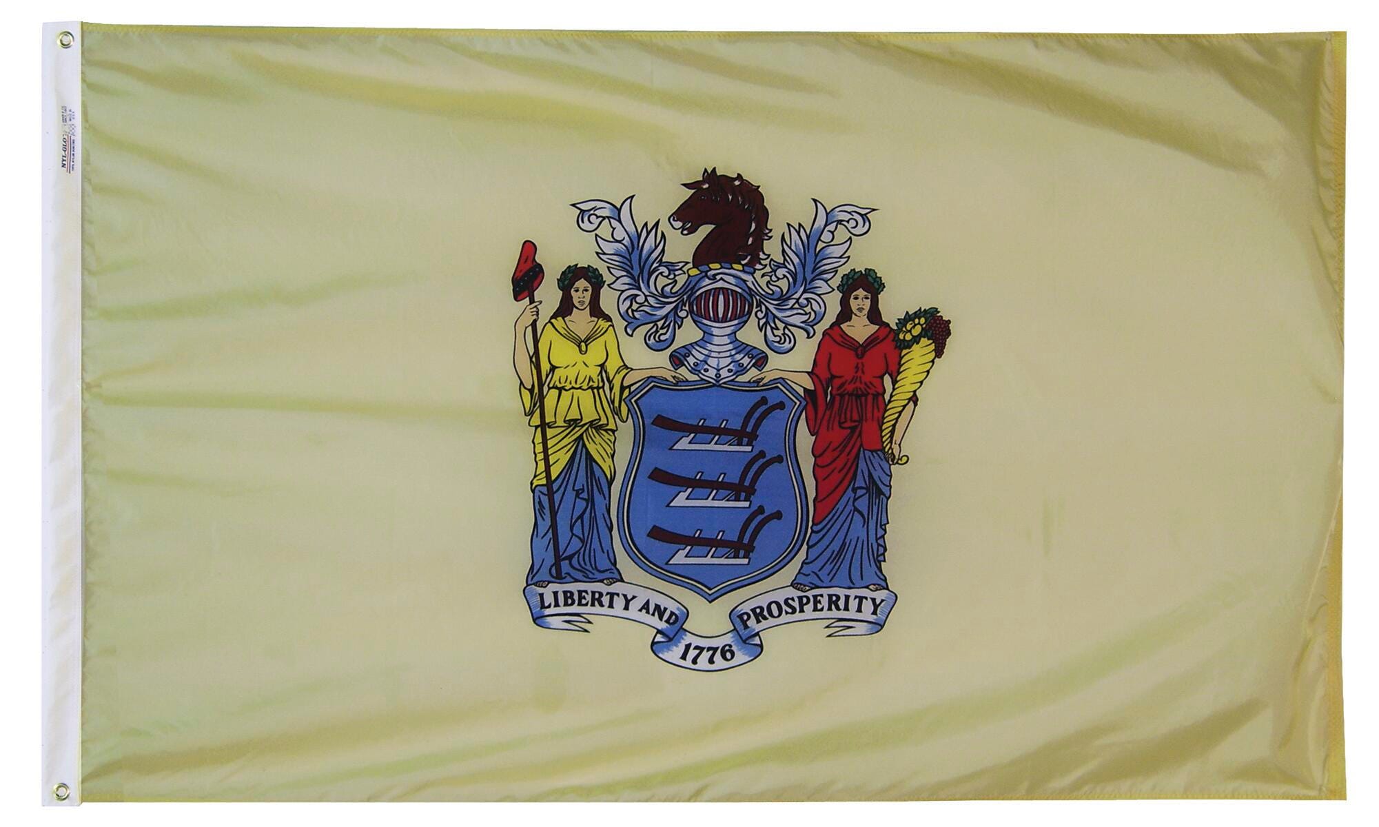 Image for Annin New Jersey State Flag, Heavy Weight Nylon, Outdoor, 3 x 5 Feet from School Specialty