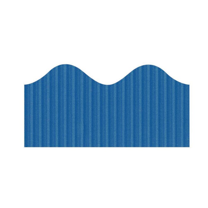 Bordette Scalloped Decorative Border Roll, 2-1/4 Inch x 50 Feet, Rich Blue
