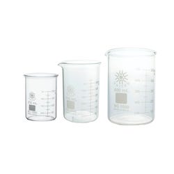 United Scientific Beaker Set of 3, Borosilicate 2089994