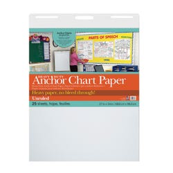Pacon Anchor Chart Paper, Unruled, 25 Sheets, Case of 4, Item Number 1495762