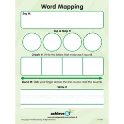 Image for Achieve It! Word Mapping Graphic Organizers, Set of 10 from School Specialty