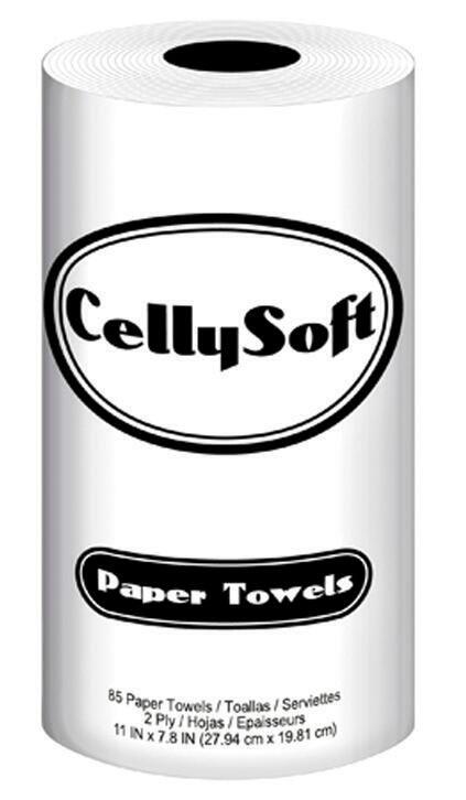 Image for Celly Soft Standard Roll Paper Towel, Perforated, 2-Ply, White, 85 sheets, Pack of 30 from School Specialty