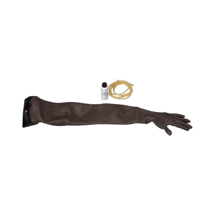 Venipuncture and Injection Training Arm Skin and Vein Replacement Kit, Dark