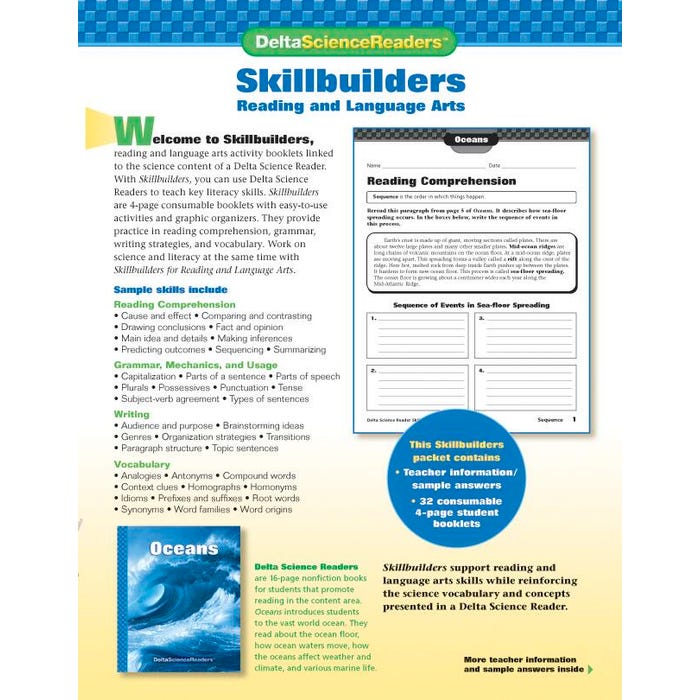 Delta Science Readers Oceans SkillBuilders - Pack of 32