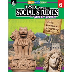 Shell Education 180 Days of Social Studies for Sixth Grade