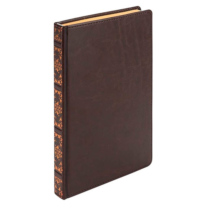 Samsill Vintage Hardbound Journal, 5-1/4 x 8-1/4 Inches, Brown, 100 Sheets