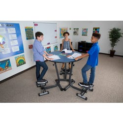 Image for KIDSFIT KC-24 Three Person Round Stepper Desk from School Specialty