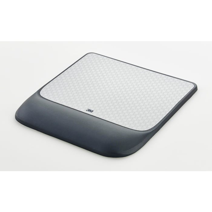 3M Mouse Pad With Gel Wrist Rest, Anti-Microbial, Black