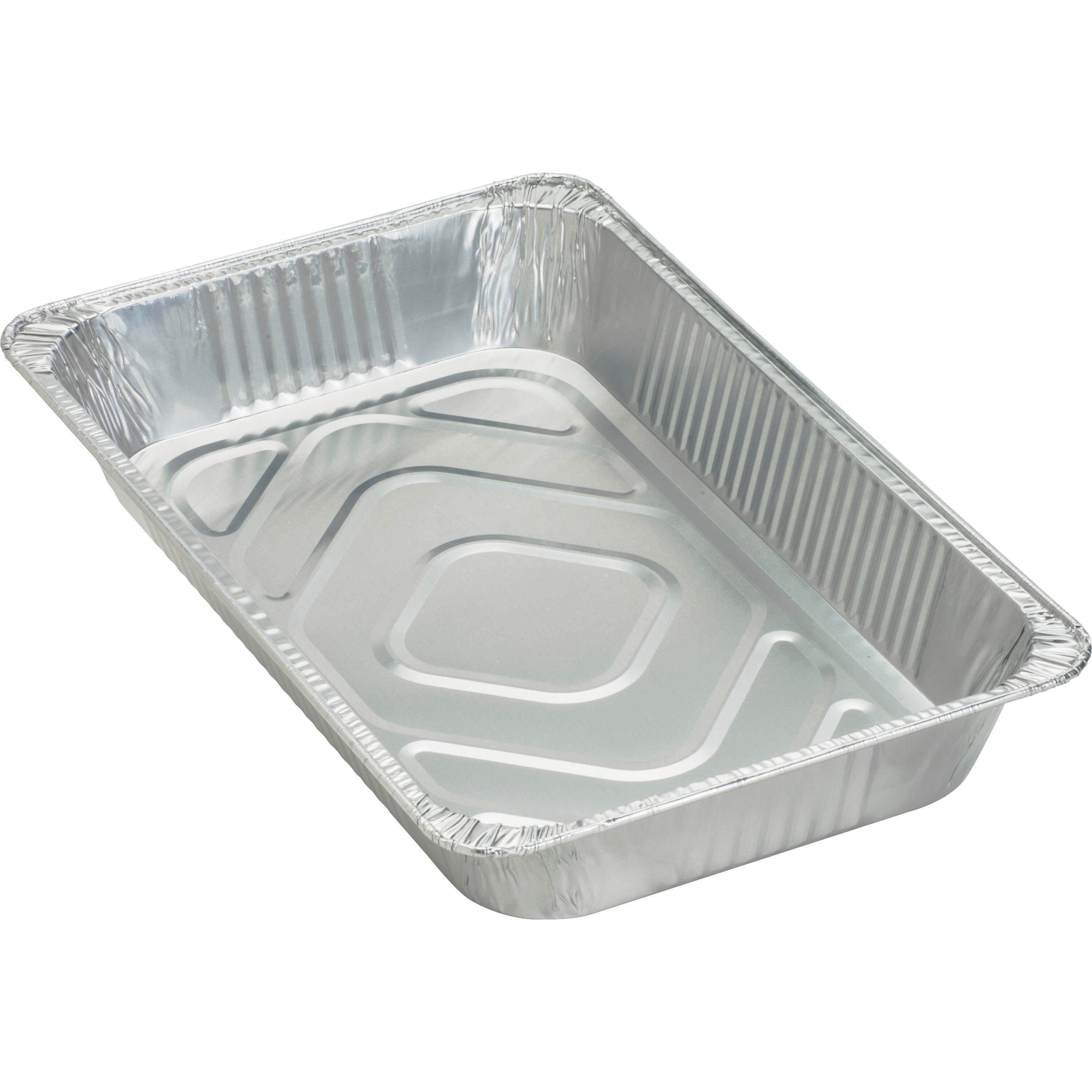 Genuine Joe Full-size Disposable Aluminum Pan, Full-Size, Pack of 50, Item Number 1562699