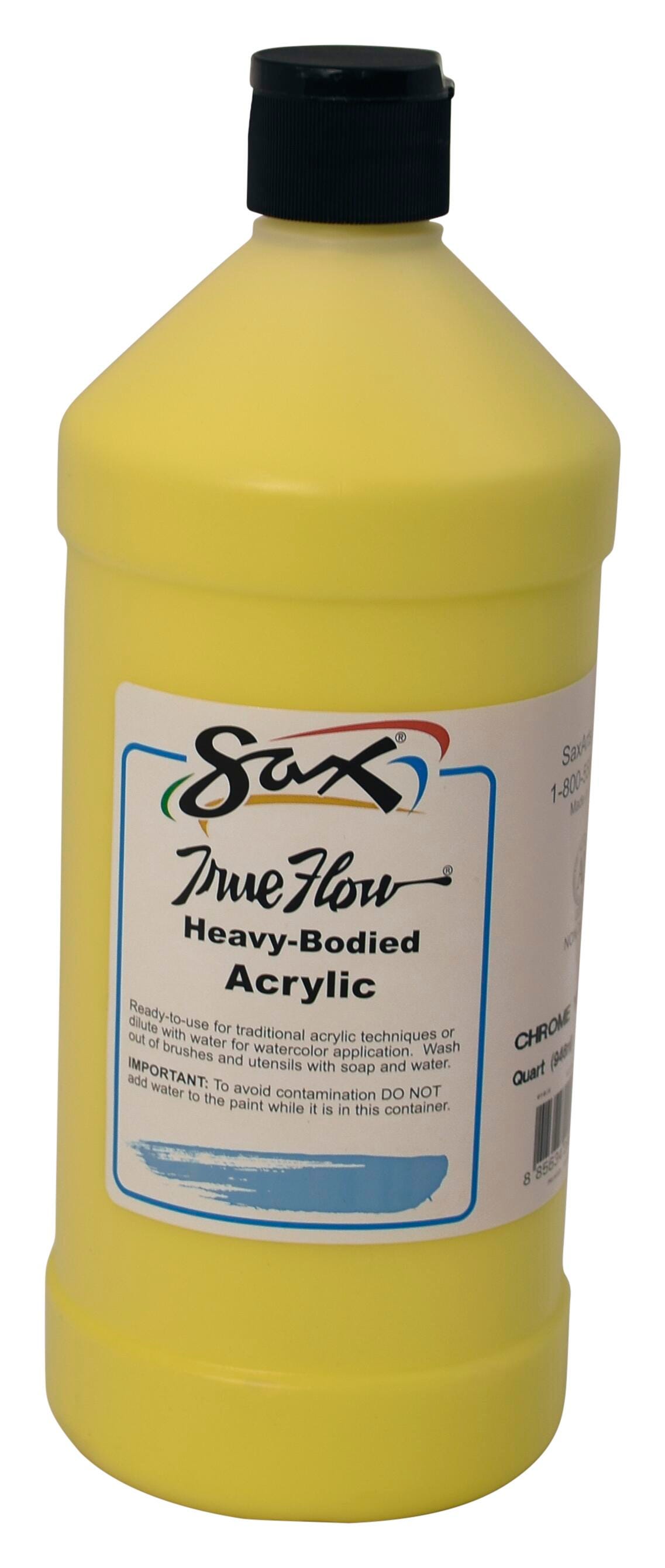 Sax Heavy Body Acrylic Paint, 1 Quart, Chrome Yellow 1572476