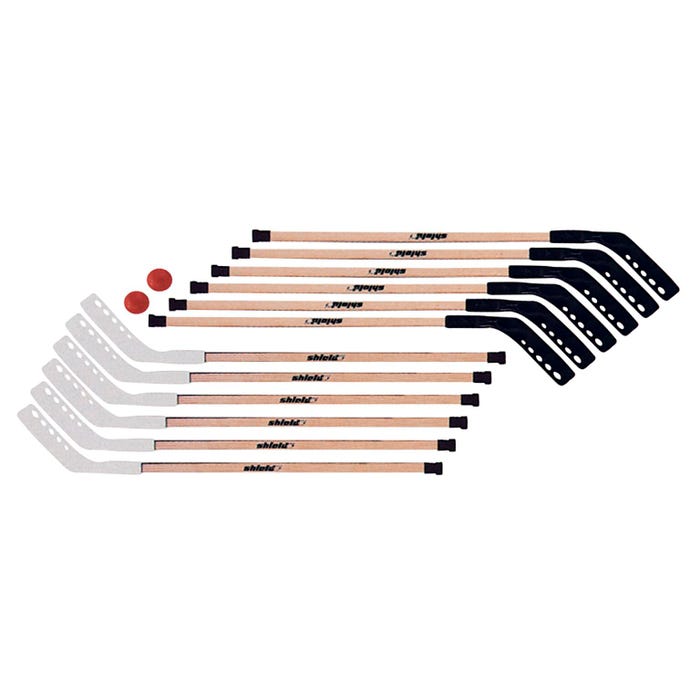 Shield Senior High School and Collegiate Outdoor Wooden Hockey Set