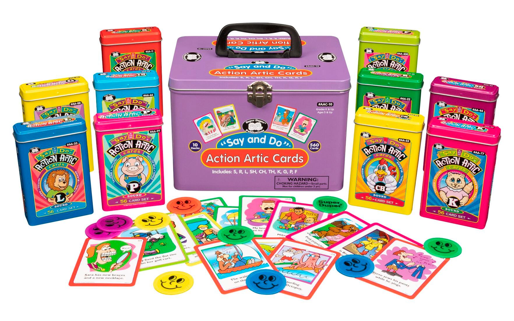 Super Duper Say and Do Action Articulation Cards Combo, 10 Decks, Item Number 2040863