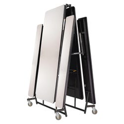 National Public Seating Rectangle Mobile Table with Benches, 12 Feet