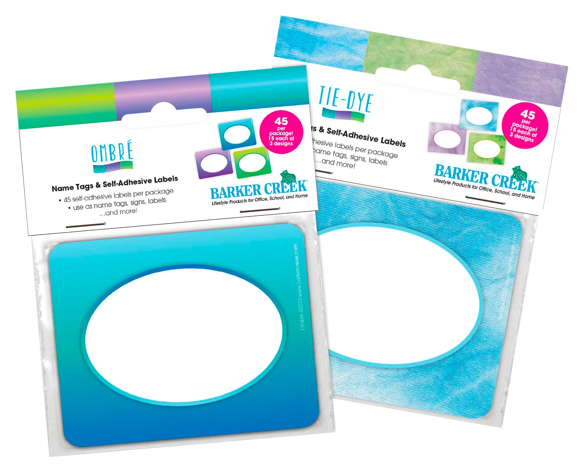 Barker Creek Name Tag Tie-Dye and Ombre, Set of 90, Item Number 2099129