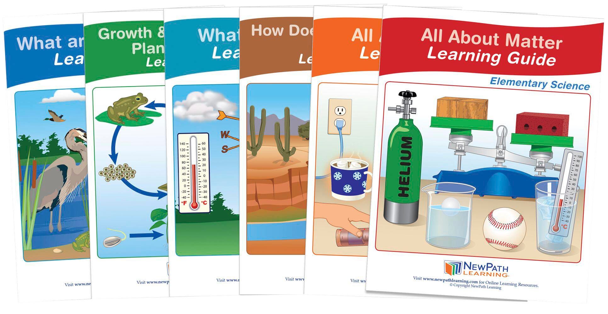 Newpath Learning Elementary Science Student Learning Guides with Online Lessons, Set of 6, Item Number 2087524