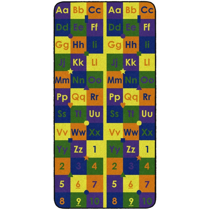Flagship Carpets ABC123s Carpet, Rectangle