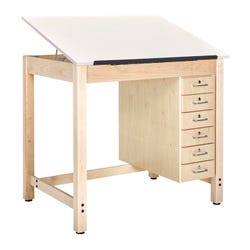 Diversified Woodcrafts Drafting Table, 42 x 30 x 39-3/4 Inches, Maple 1135364