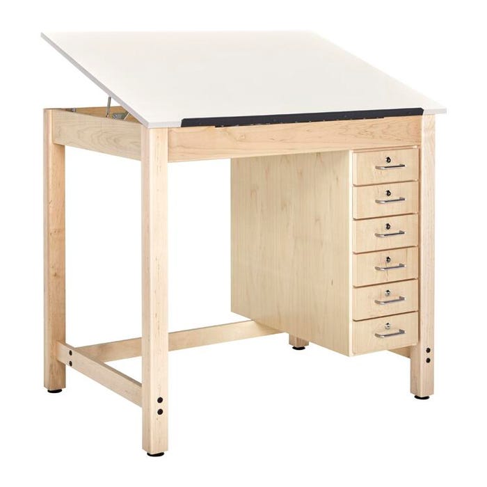 Diversified Woodcrafts Drafting Table, 42 x 30 x 39-3/4 Inches, Maple