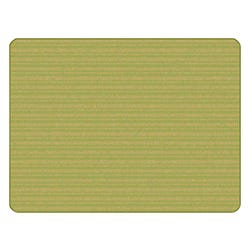 Carpets for Kids KIDSoft Subtle Stripes Solid Carpet, 4 x 6 Feet, Rectangle, Green and Tan, Item Number 2019694