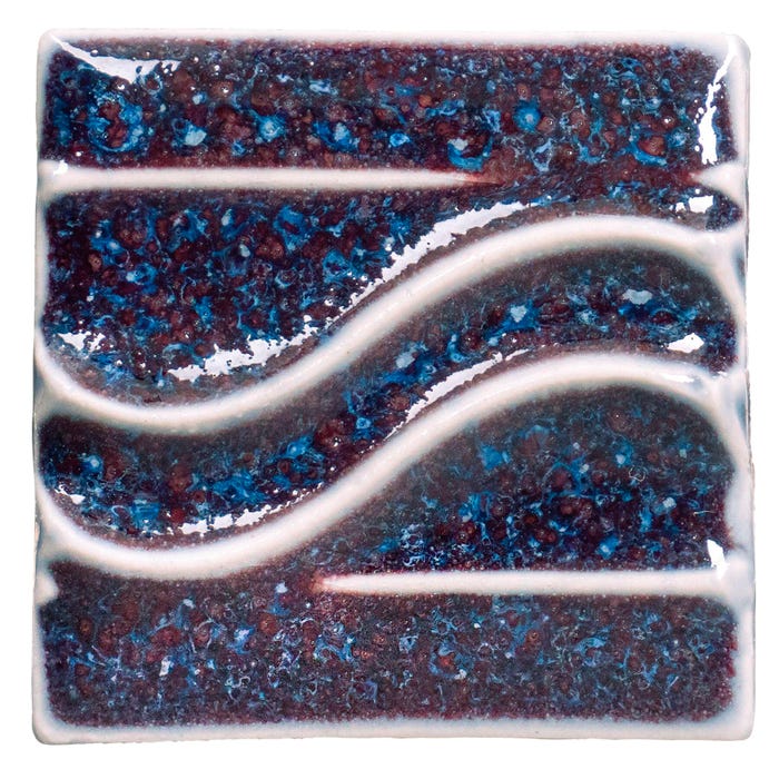 AMACO Potter's Choice Glaze, PC-72 Fire and Ice, Opaque, Pint