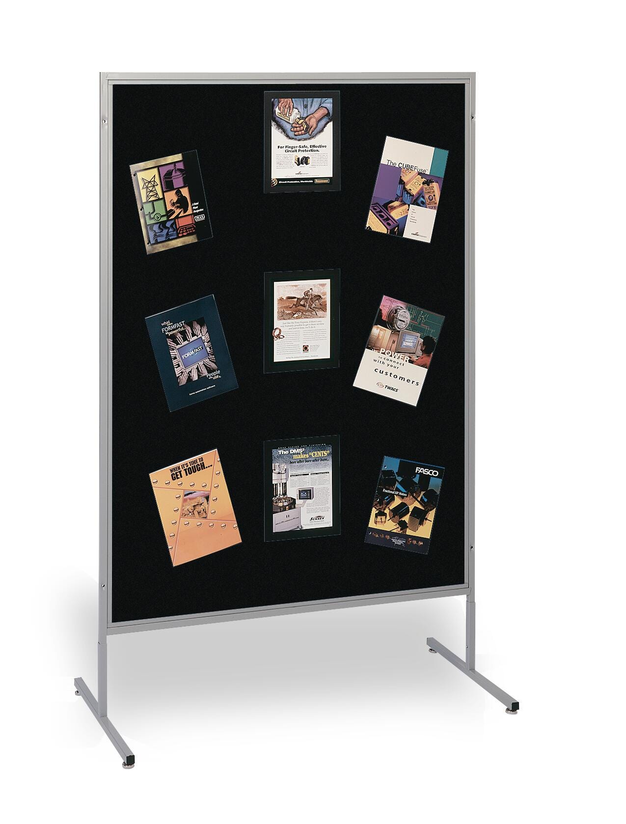 The Miller Group Multiplex Panel, 48 x 66 Inches, Black Fabric