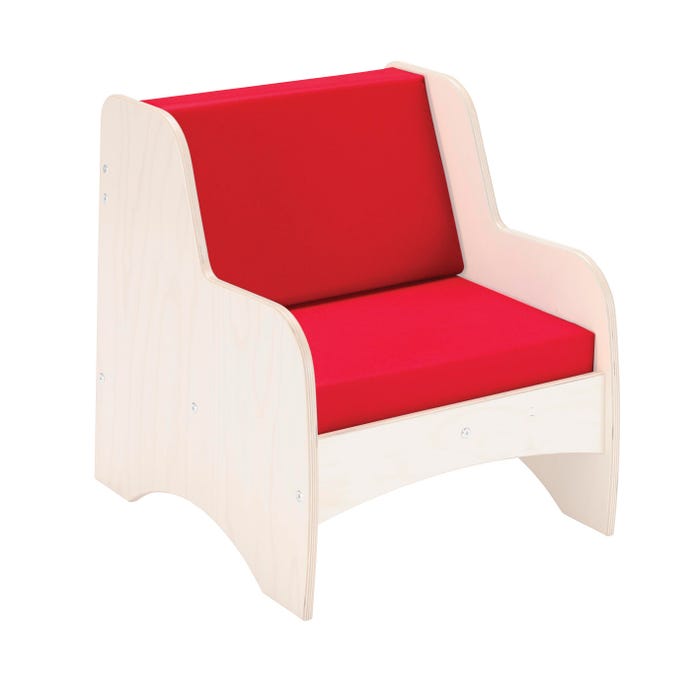 Childcraft Family Living Room Chair Replacement Cushions, Red, 16-1/2 x 18 x 13 Inches