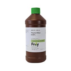 Frey Scientific Thymol Blue, 0.04% Solution, Lab Grade, 500mL