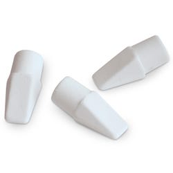 Pentel Hi-Polymer Cap Erasers, White, Box of 144