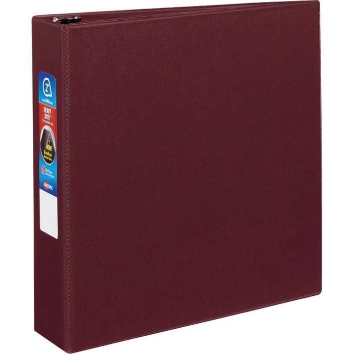 Avery Heavy Duty Binder, 2 Inch D-Ring, Maroon