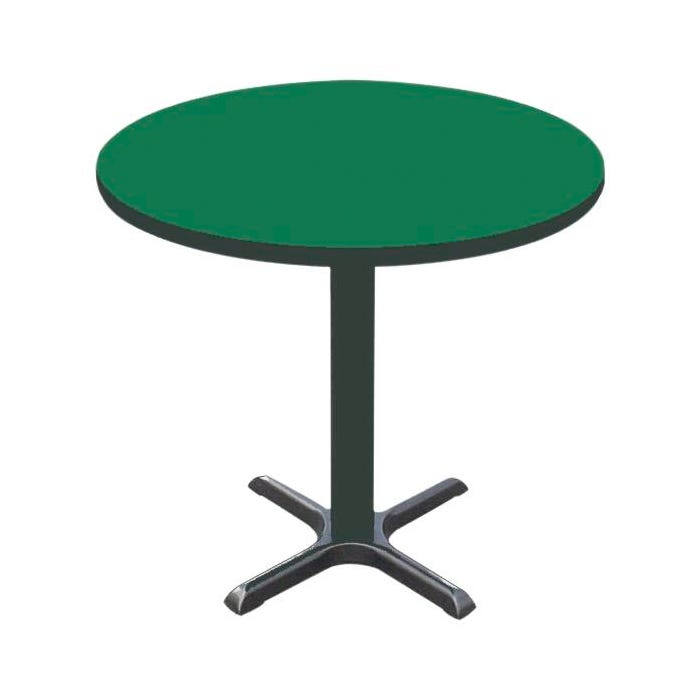 Correll Round Laminate Top Cafe Table with T-Mold Edge, 29-Inch Height