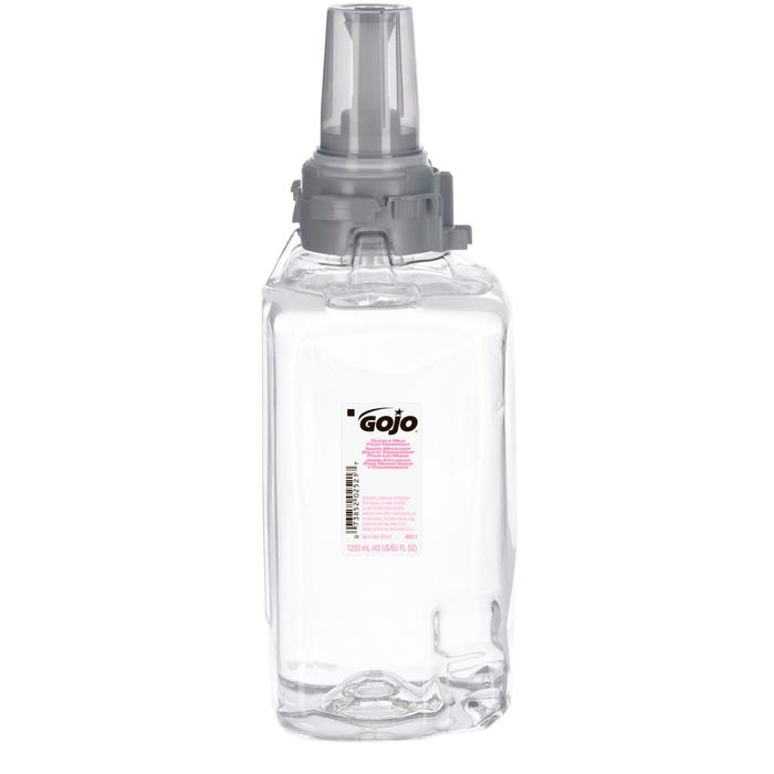 Gojo Mild Foam Spa Inspired Hand Wash Refill for ADX-12 Soap Dispenser, 1200 ml, Fragrance Free, Clear, Glycerin